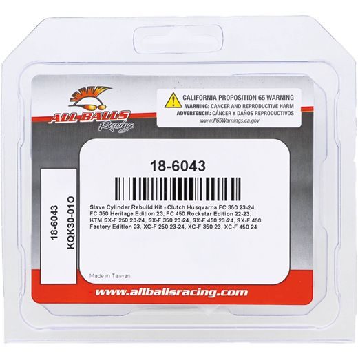 Clutch Slave Cylinder Kit All Balls Racing CSCK18-6043