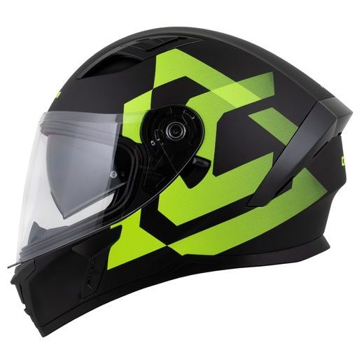 Full face helmet CASSIDA Orbit Grind black matt, yellow fluo M