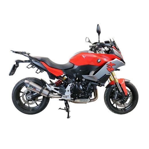 Slip-on exhaust GPR NEW GRAND PRIX EVO TITANIUM E4.BM.105.GPAN.TO Brushed Titanium including removable db killer and link pipe