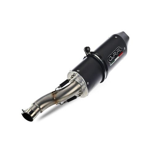 Mid-full system exhaust GPR FURORE NERO SW.1.CAT.FUNE Matte Black including removable db killer and catalyst