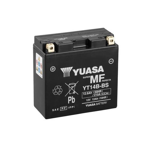 Wartungsfreie Motorradbatterie YUASA YT14B-BS