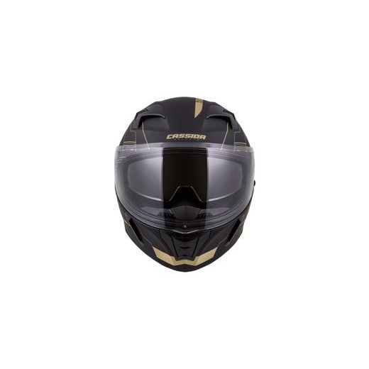 Full face helmet CASSIDA INTEGRAL 3.0 TURBOHEAD black matt/ gold L