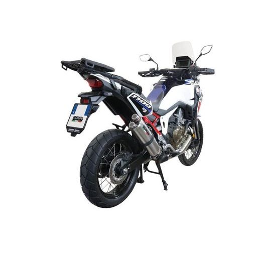 Slip-on exhaust GPR DUAL INOX E4.H.226.1.DUAL.IO Matte Inox including removable db killer and link pipe