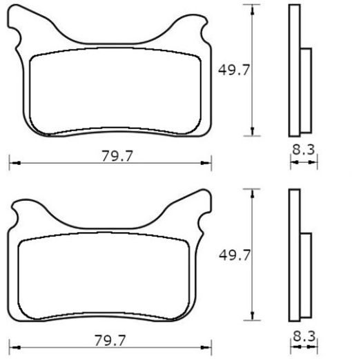 Bremsbeläge ACCOSSATO AGPA231 ZXC