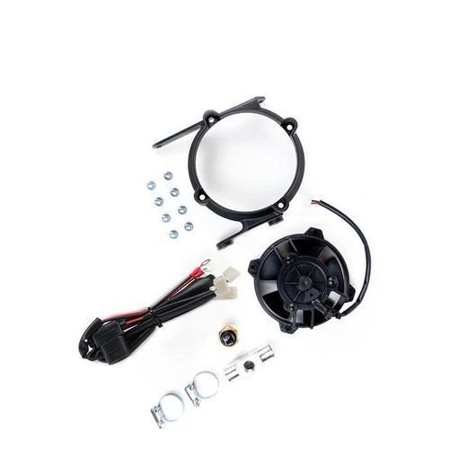 Radiator cooling fan and mounting kit SPAL EP-RFS-PLK17-TE2T with thermoswitch