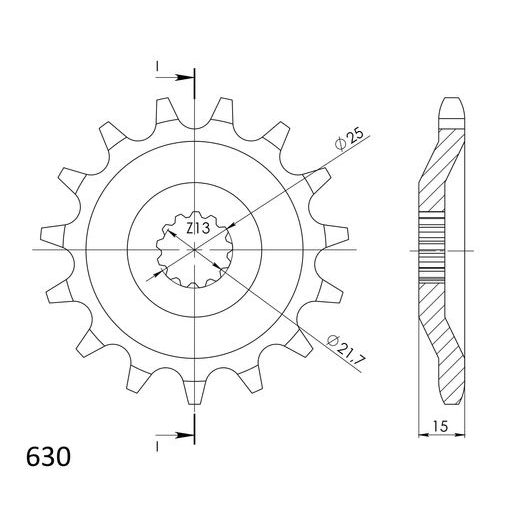 Ritzel SUPERSPROX CST-514:15 15T, 630