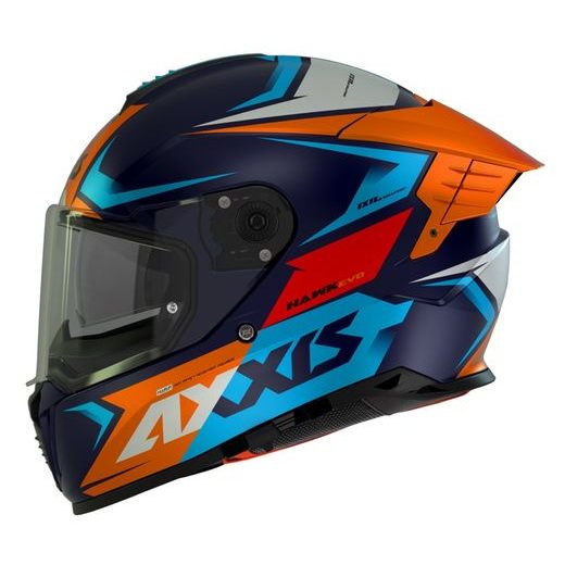 FULL FACE helmet AXXIS HAWK SV EVO ixil c14 naranja matt XL
