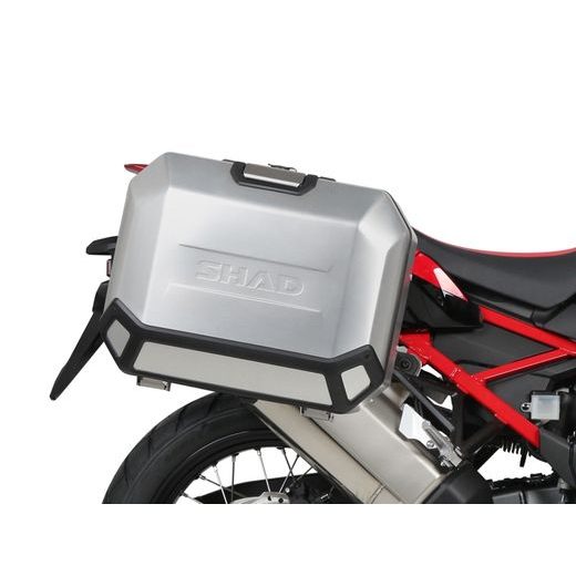 Complete set of 36L / 47L SHAD TERRA aluminum side cases, including mounting kit SHAD HONDA CRF 1100 Africa Twin