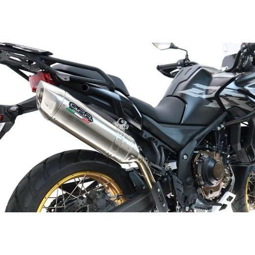 Slip-on exhaust GPR FURORE-X ACCIAIO INOX VO.8.FUXIO Brushed Stainless steel including removable db killer and link pipe