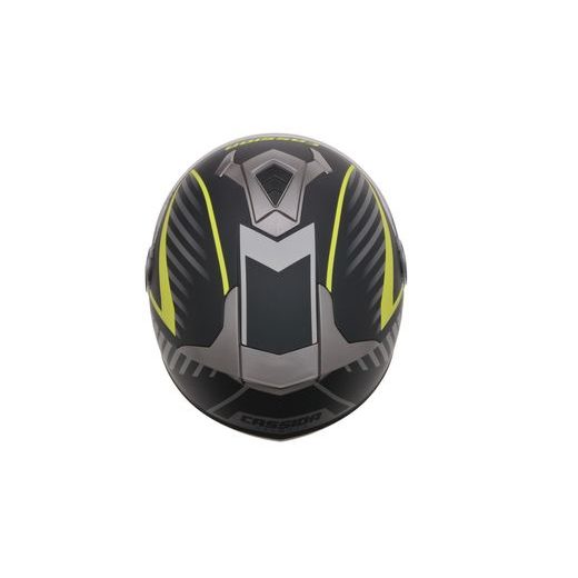Jet helmet CASSIDA MAGNUM black matt/ grey/ yellow fluo XL