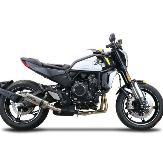 Slip-on exhaust GPR M3 TITANIUM NATURAL E5.CF.14.1.M3.TN Brushed Titanium including removable db killer and link pipe