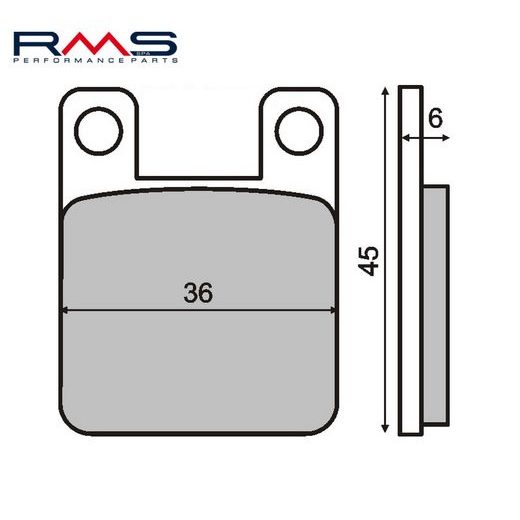 Bremsbeläge RMS 225100080 organic
