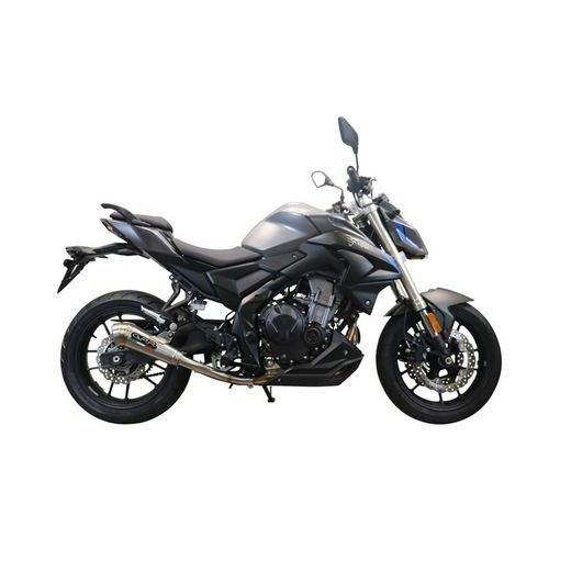 Slip-on exhaust GPR POWERCONE EVO E5.VO.2.1.PCEV Brushed Stainless steel including removable db killer and link pipe