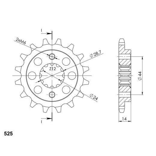 Ritzel SUPERSPROX CST-314:16 16T, 525