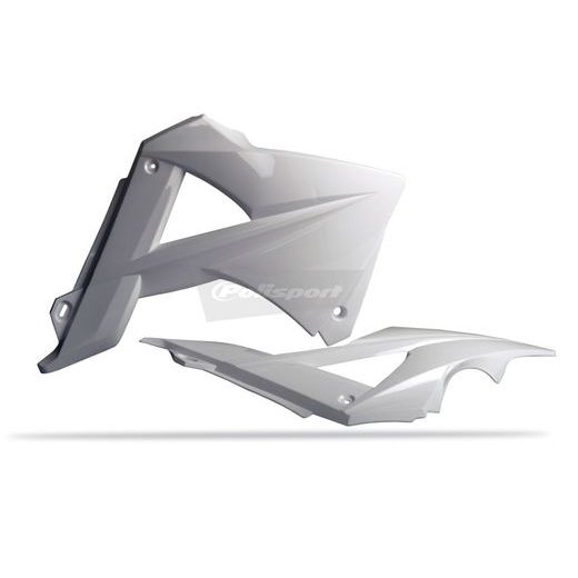Radiator scoops POLISPORT 8413300008 (pair) weiß