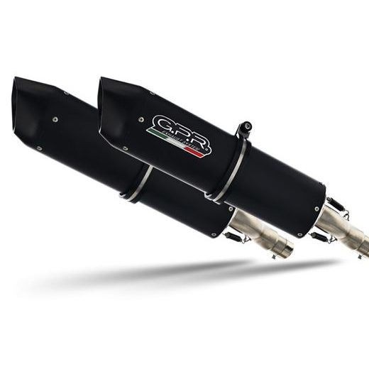 Dual bolt-on silencer GPR FURORE K.74.FUNE Matte Black including removable db killers