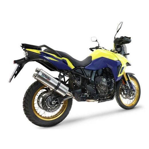 Slip-on exhaust GPR DUAL INOX E5.S.207.DUAL.IO Matte Inox including removable db killer and link pipe