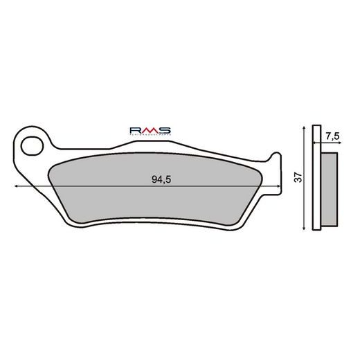 Bremsbeläge RMS 225100430 organic