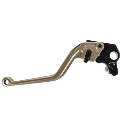 Clutch Lever ACCOSSATO ESC022 fixed CNC machined aluminium, silver