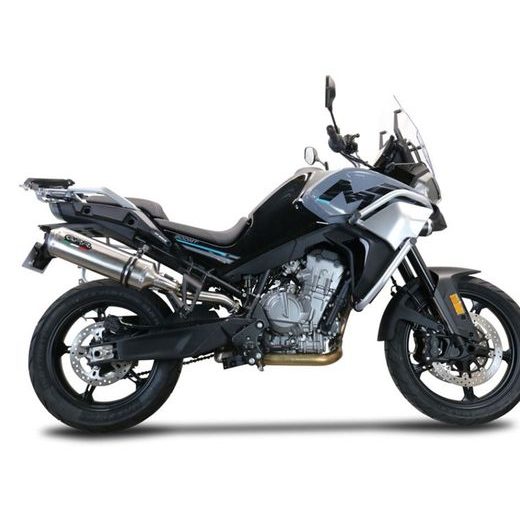 Slip-on exhaust GPR SATINOX E5.CF.11.1.SAT Brushed Stainless steel including removable db killer and link pipe