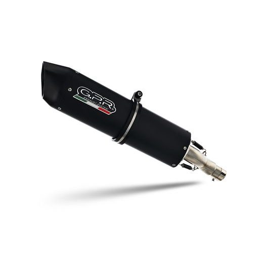 Slip-on exhaust GPR FURORE HU.58.1.FUNE Matte Black including removable db killer and link pipe