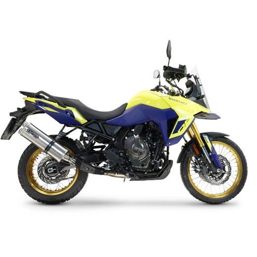 Slip-on exhaust GPR DUAL INOX E5.S.207.DUAL.IO Matte Inox including removable db killer and link pipe