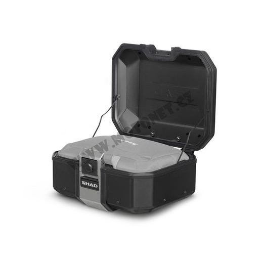 Complete set of 47L / 47L SHAD TERRA BLACK aluminum side cases, including mounting kit SHAD BMW F 900 XR