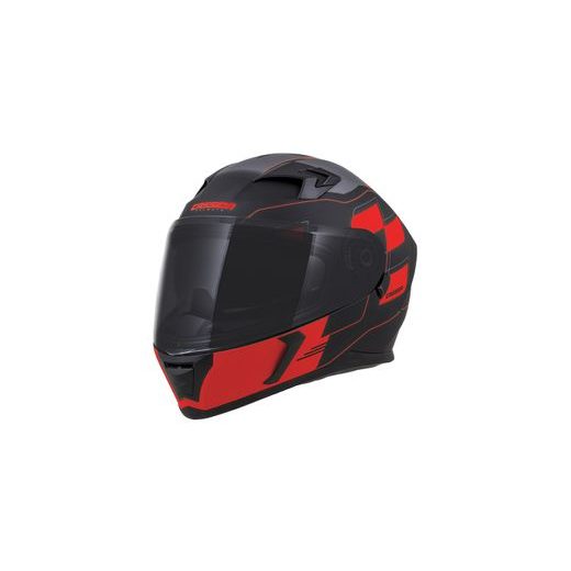 Full face helmet CASSIDA INTEGRAL 3.0 ROXOR red matt/ white/ black/ grey XS