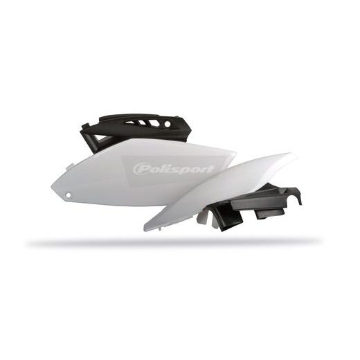 Seitliche Nummernschilder POLISPORT 8605600001 (pair) schwarz/weiss