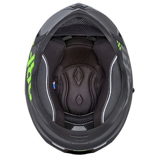 Full face helmet CASSIDA INTEGRAL 3.0 DRFT matt grey /black /green M