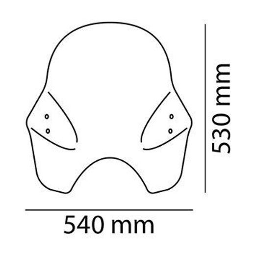 Windschirm PUIG TOURING I 0856W transparent universell