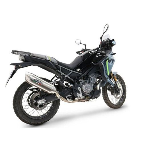 Slip-on exhaust GPR FURORE-X ACCIAIO INOX CF.17.FUXIO Brushed Stainless steel including removable db killer and link pipe