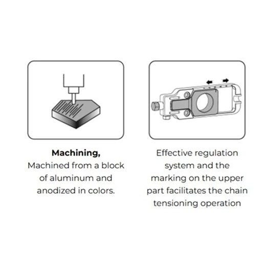 Chain tensioner PUIG 20685L purple