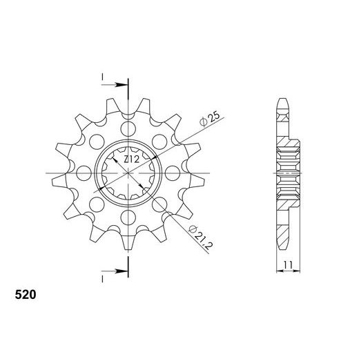 Ritzel SUPERSPROX CST-824:16 16T, 520