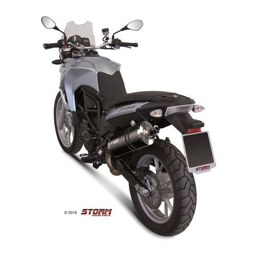 Auspuffendstück STORM OVAL B.007.LX2B Steel black