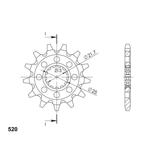 Ritzel SUPERSPROX CST-1565:13 13T, 520