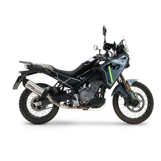 Slip-on exhaust GPR FURORE-X TITANIO CF.17.VO.7.FUXTIT Brushed Titanium including removable db killer and link pipe