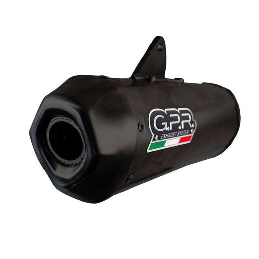 Slip-on exhaust GPR PENTAROAD VO.5.1.CAT.PE.BL Matte Black including removable db killer, link pipe and catalyst
