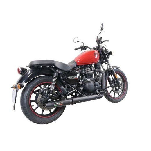 Slip-on exhaust GPR DEEPTONE ROY.12.CAT.DENE Black Stainless steel including removable db killer, link pipe and catalyst