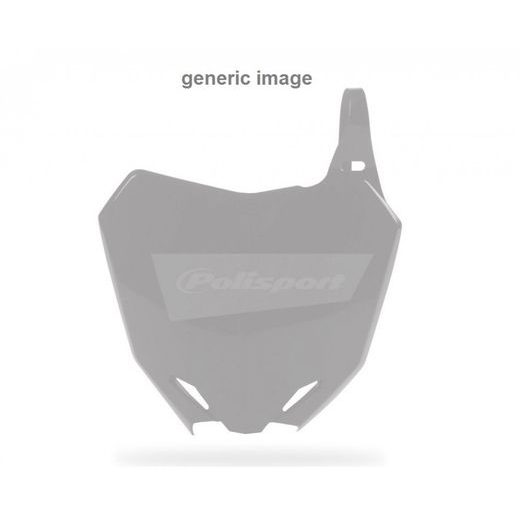 Number Plate POLISPORT 8666100004 Yellow Fluo