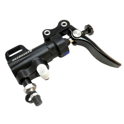 Thumb brake master cylinder ACCOSSATO piston diam. 13.5 mm with short lever, without bracket