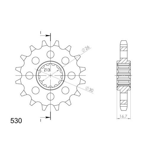 Ritzel SUPERSPROX CST-333:14 14T, 530