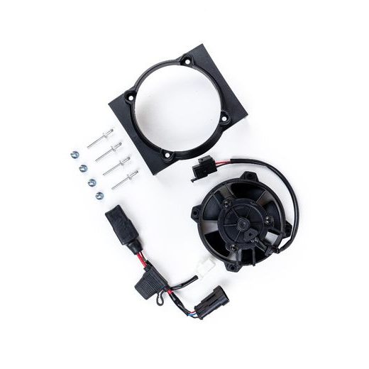 Radiator cooling fan and mounting kit SPAL EP-RFS-PLS14-RLYS-18 with cable and relay