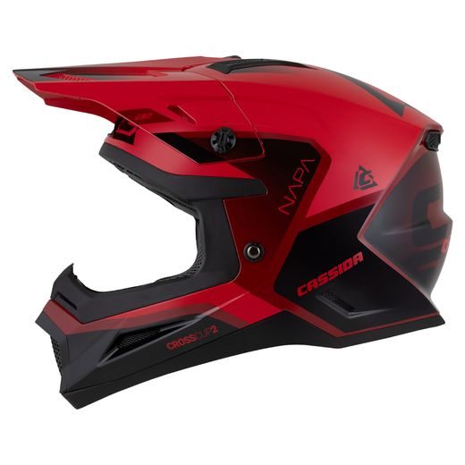 Motocross Helmet CASSIDA CROSS CUP 2 NAPA pearl red/maroon/black L