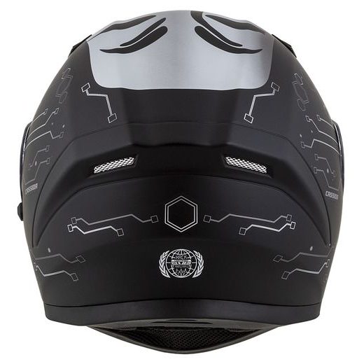 Full face helmet CASSIDA INTEGRAL 3.0 HACK matt black /silver S