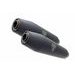 Dual universal silencer kit GPR DEEPTONE CAFÉ RACER CAFE.8.DN Matte Black without link pipes