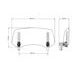 Multiadjustable visor PUIG 2.0 20764W clip-on transparent