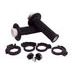 Grips set Lock-on ODI MICRO-X V2 H36MXB Black/Silver Half-Waffle