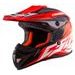 Motocross Helmet CASSIDA CROSS CUP JUNIOR orange fluo / white / black / grey