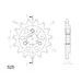 Ritzel SUPERSPROX CST-1448:15 15T, 525